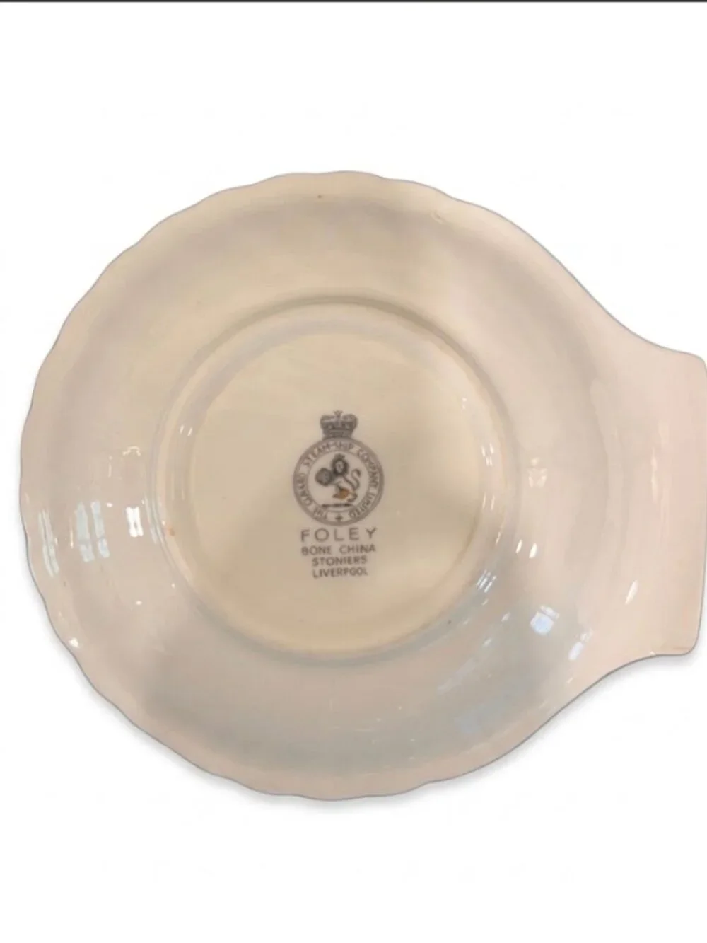 Vintage Foley Bone China Shell Dishes Stoniers Liverpool Gold Trim Set of 5